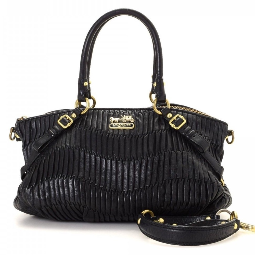 SALE! ✨ Coach Black Leather Bag with Dust Bag